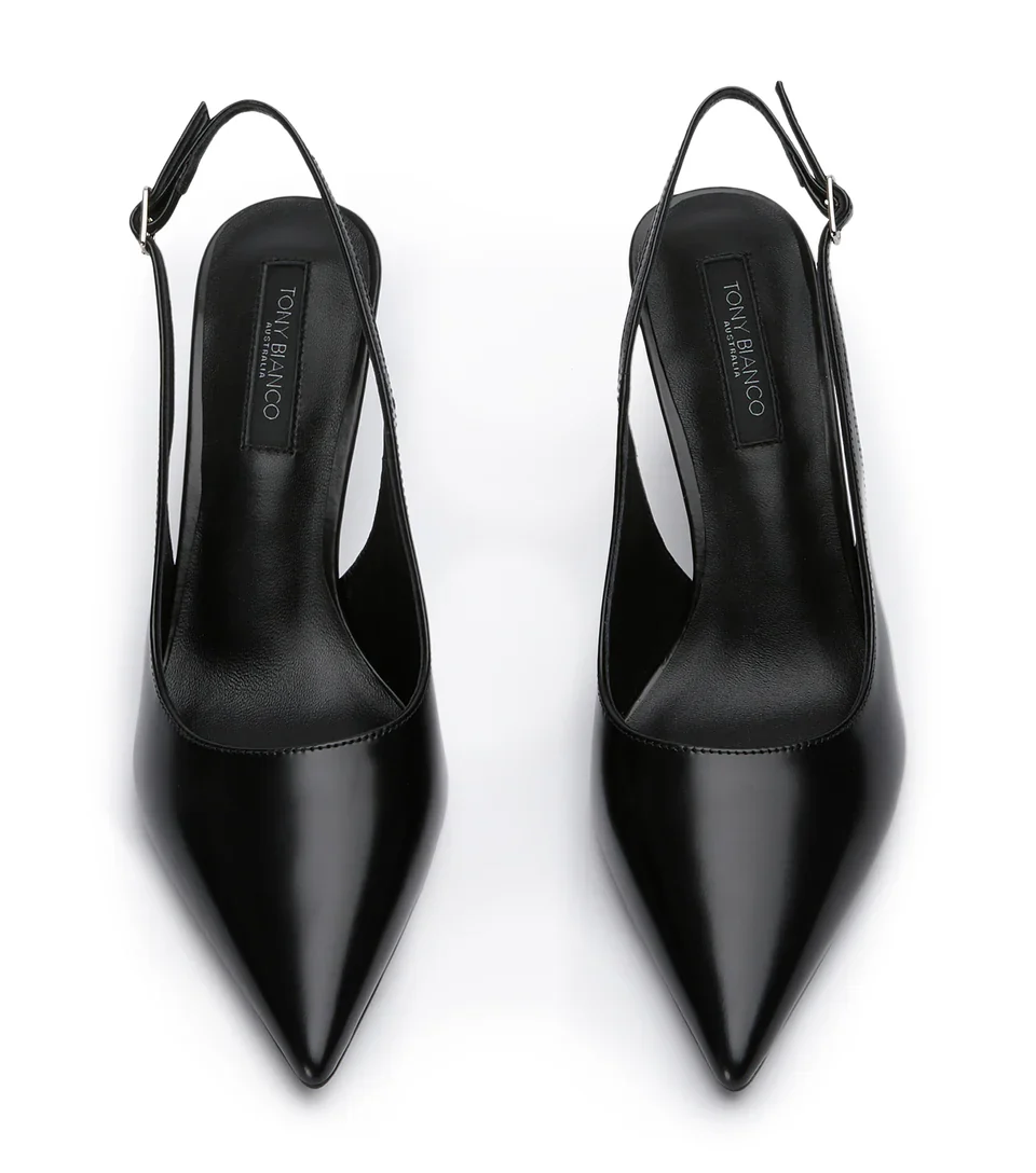 TONY BIANCO BAZ SLING BACK HEEL BLACK - Image 4