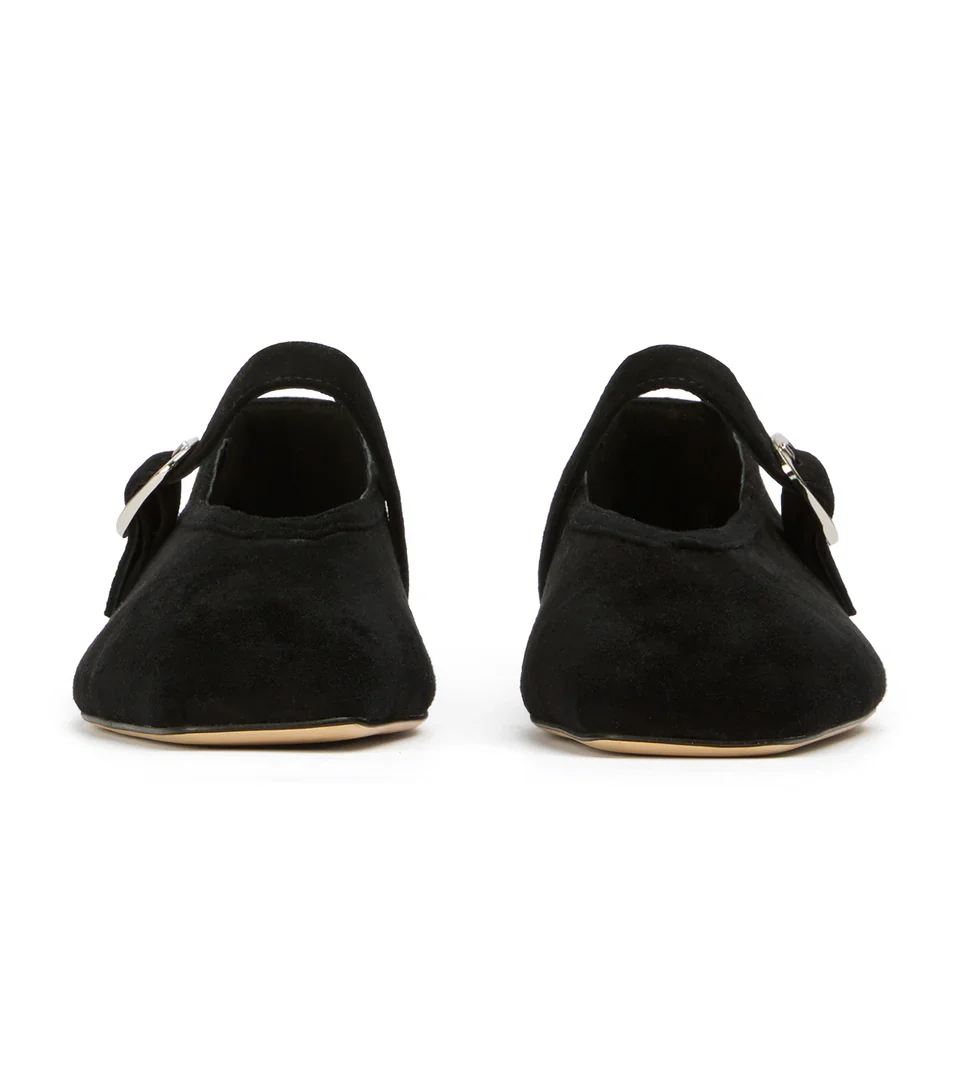 TONY BIANCO BOBBI MJ FLAT IN BLACK SUEDE - Image 3
