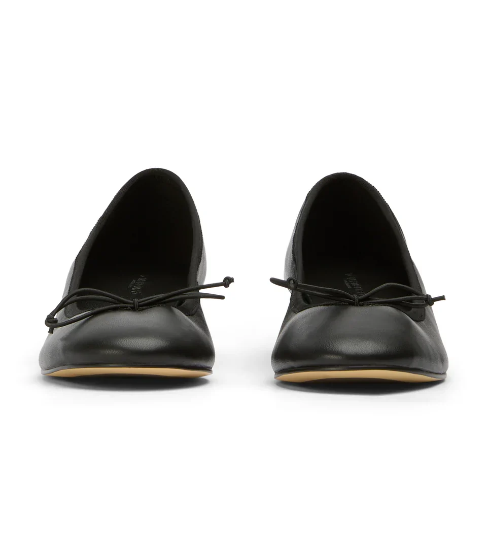 TONY BIANCO MADDIE HEELED BALLET BLACK - Image 4