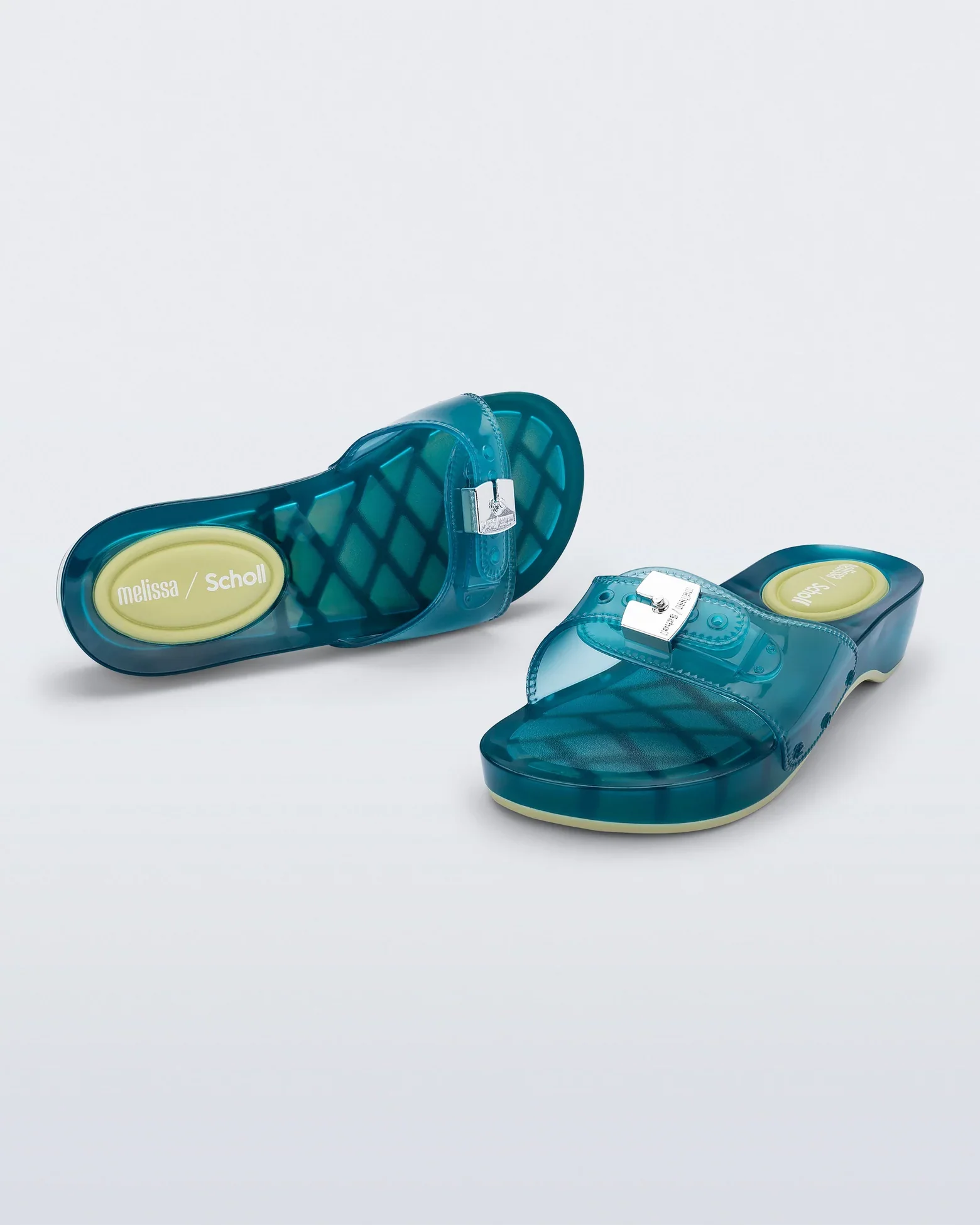 MELISSA PESCURA HEEL AND SCHOLL  TRANS BLUE - Image 2
