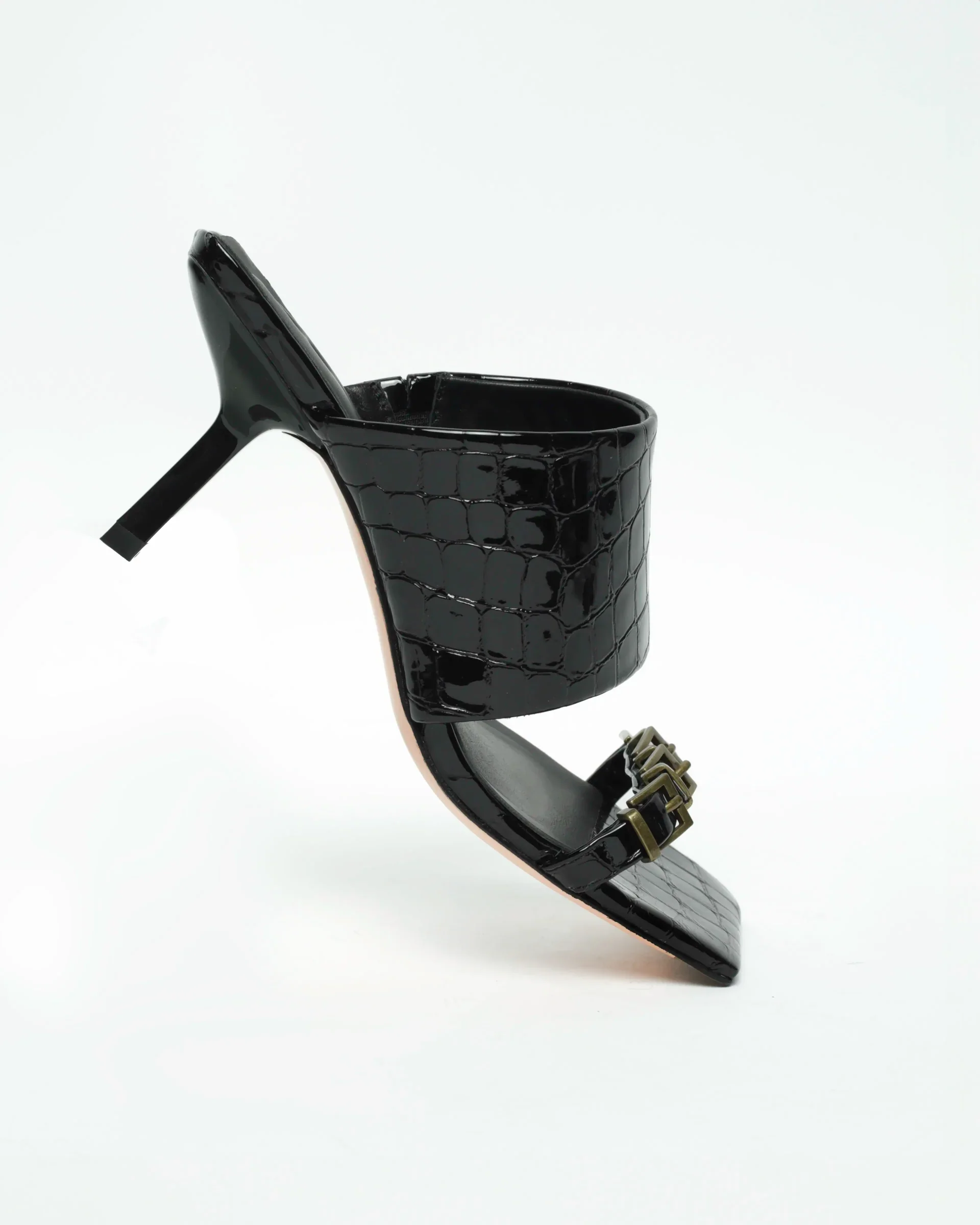SADI.LOVE YOOMI BLACK CROC SANDAL - Image 7